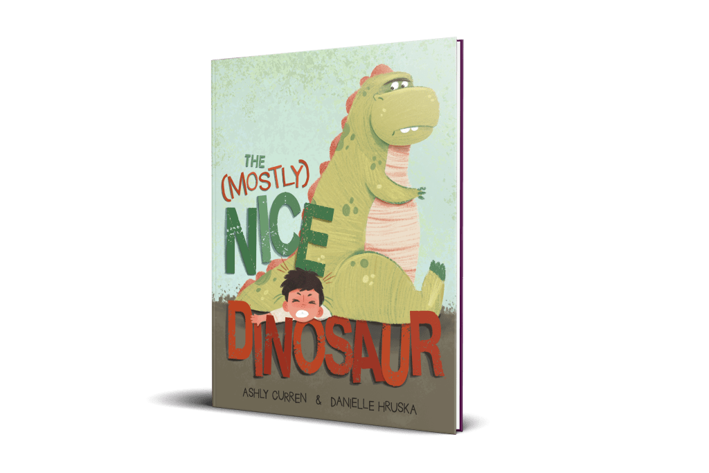 The Mostly Nice Dinosaur book For sale, special deal. Best Children's book cover. Pre-school and Pre-K dinosaur book.